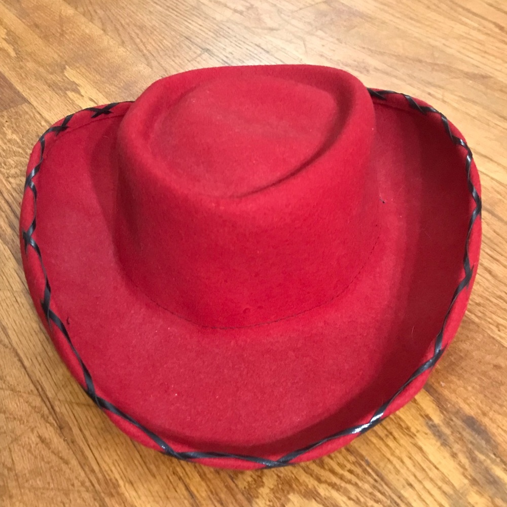 VINTAGE OLD BOLLMAN DOESKIN COWBOY Red AA45